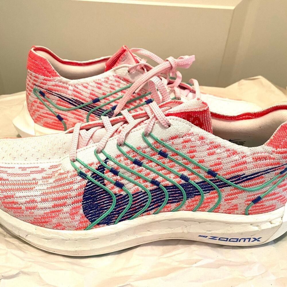 Nike Pegasus Turbo Flyknit Hot Punch Electric Algae - Women’s Size 12